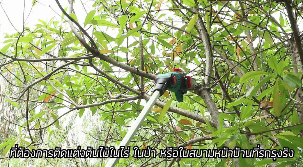 BERALA เลื่อยตัดกิ่งไร้สาย ด้ามจับยาวสุด 2.9 เมตร