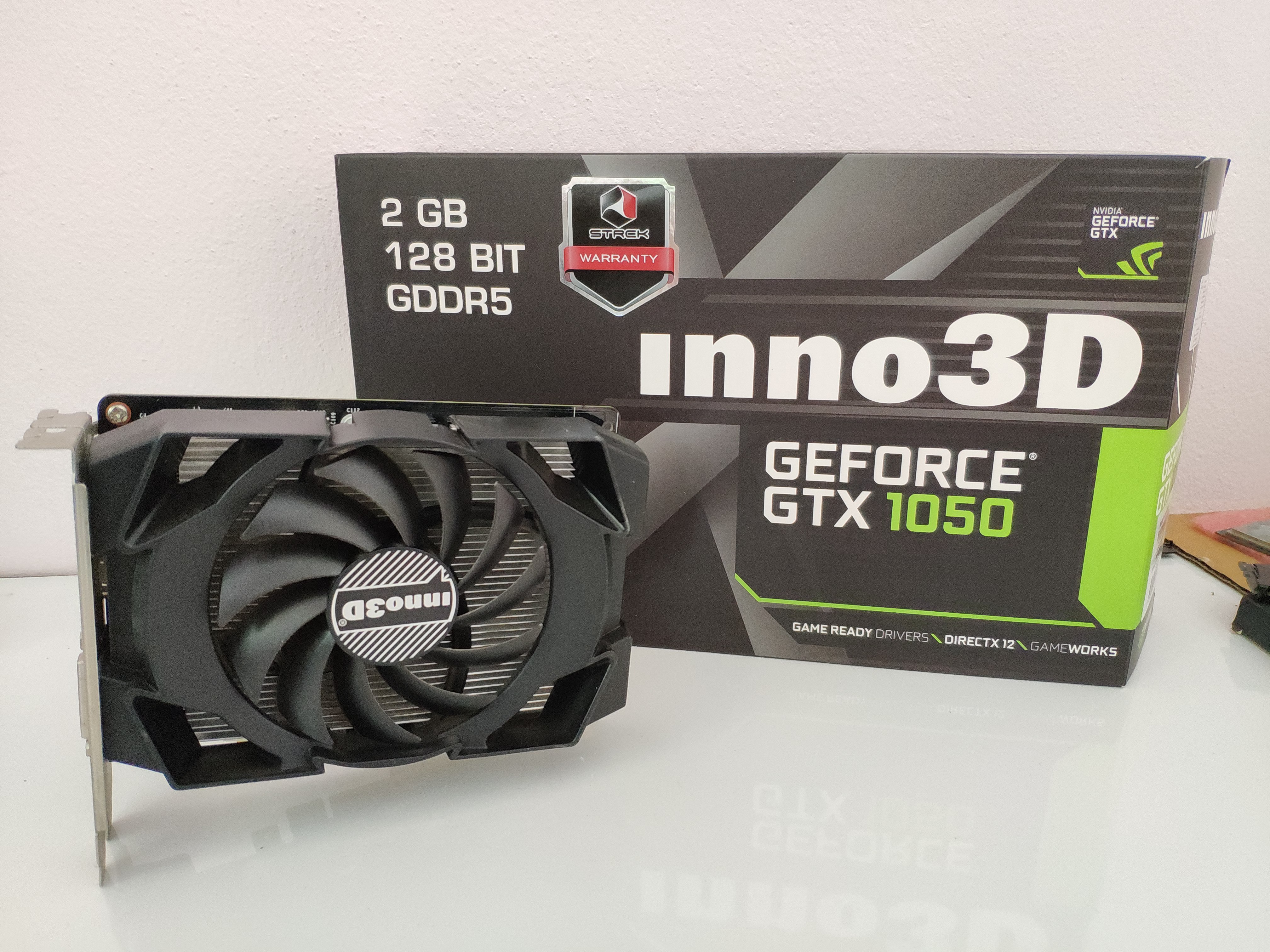 VGA: Inno3D GTX 1050 Compact 2GB