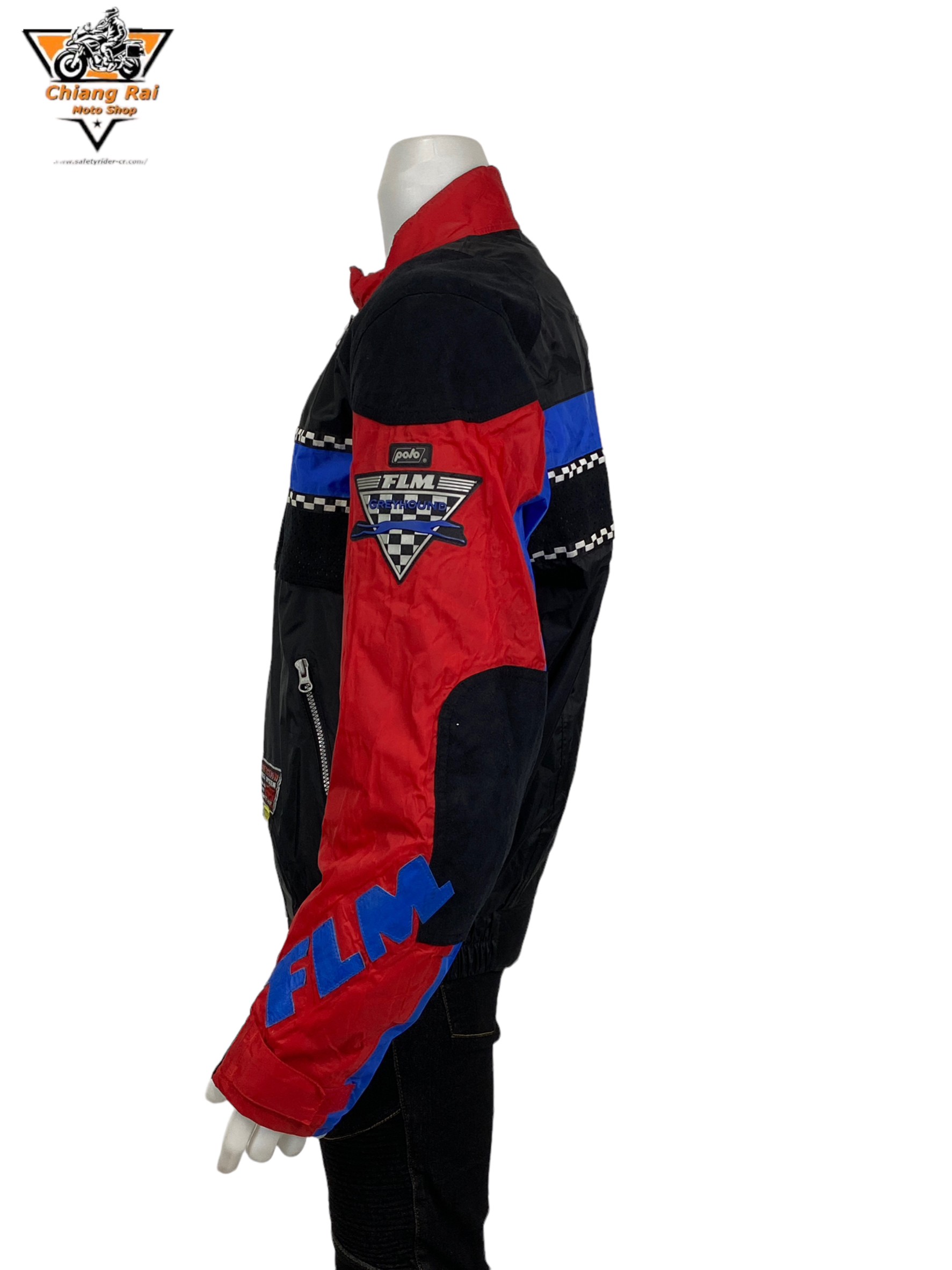 เสื้อขี่มอเตอร์ไซด์( มือสอง) RCSA 666: อก 48-50" ยาว 26" (XL)**FLM**