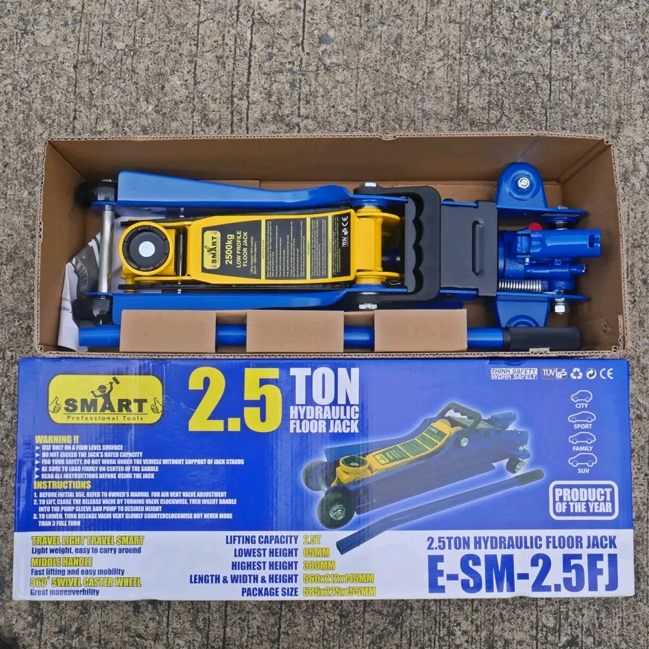 แม่แรงตะเข้ 2.5 ตัน Smart โหลดเตี้ย พกพา รุ่น E-SM-2.5FL