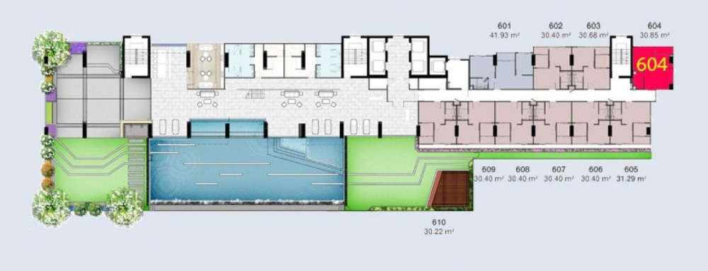 ขาย Skyline Rattanathibet สกายไลน์ รัตนาธิเบศร์ ห้องมุม ชั้นเดียวกับส่วนกลาง