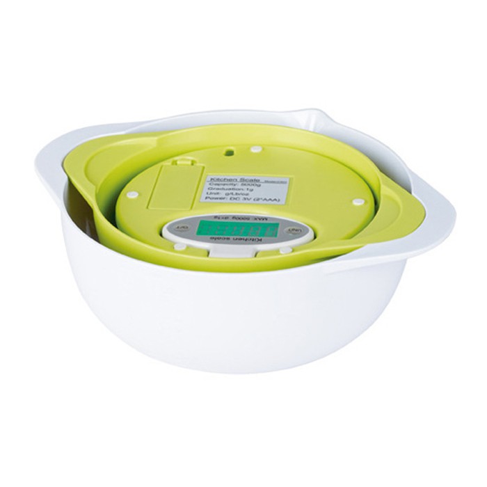 เครื่องชั่งอาหารดิจิตอลพร้อมถาดรองชั่ง รุ่นCH-303B 5 kg/1g เครื่องชั่งหน้อจอพับ