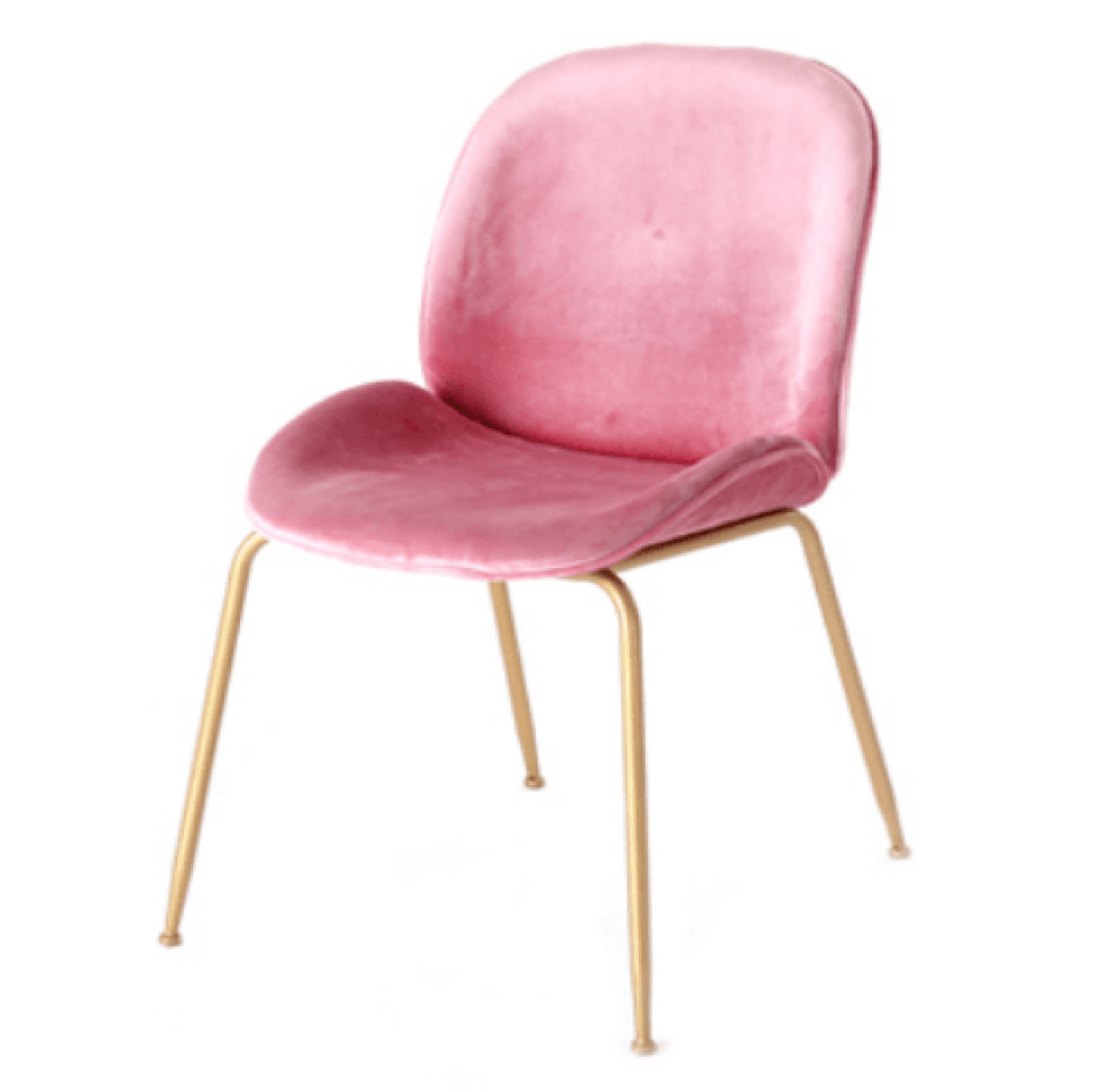 Pulito เก้าอี้ 52.5×50×89cm รุ่น SQ009 สีชมพู