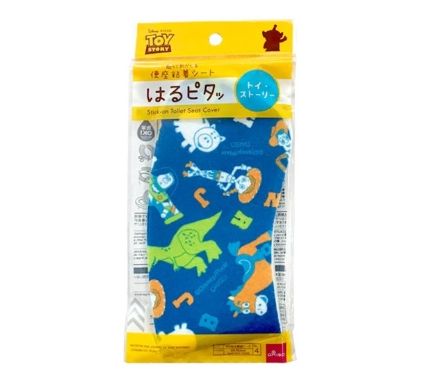 Disney Toy story Stick-on Toilet Seat Cover สติ๊กเกอร์ ผ้า แปะที่รองนั่งชักโครก ลาย ทอย สตอรี่ สามารถตัดได้ค่ะ