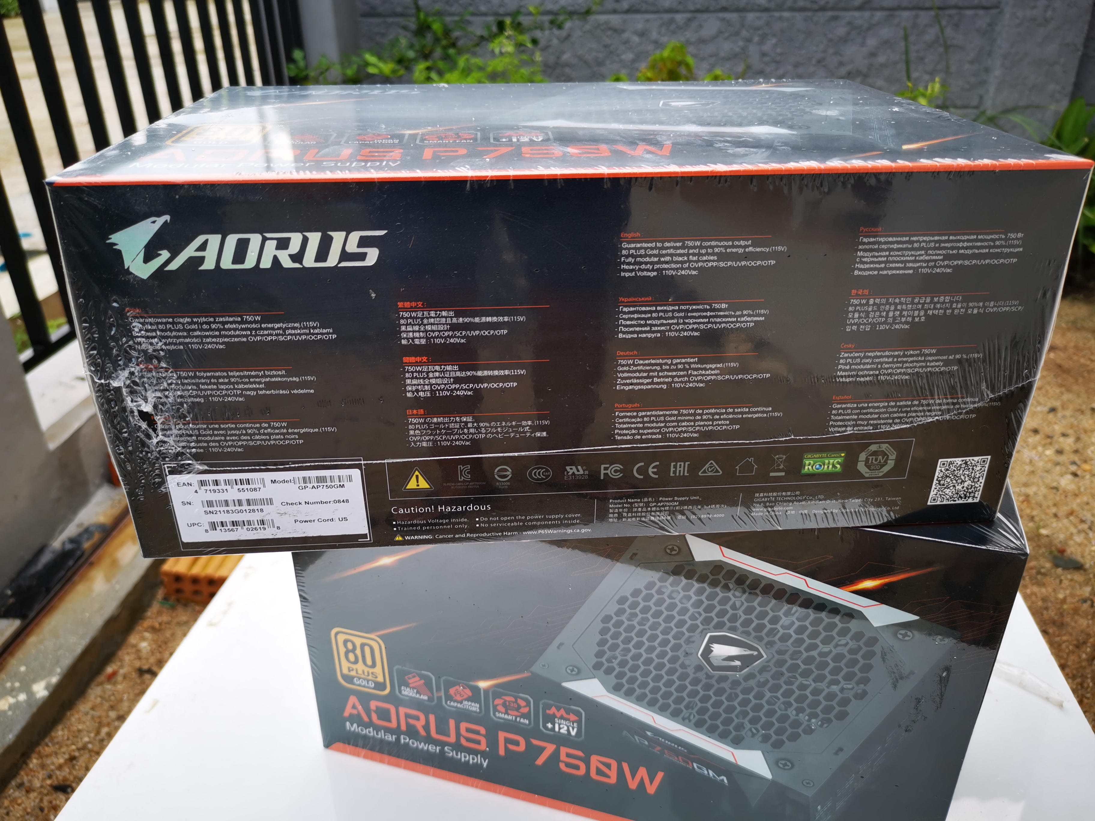PSU AORUS P750W 750W (80+ Gold)