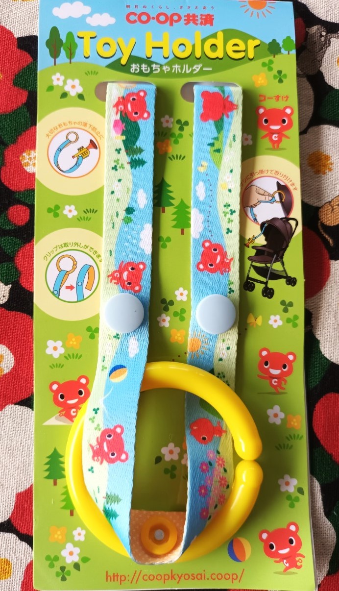 Toy Holder สายคล้องกันของเล่น จุกหลอก หล่น / สายคล้องกันหมวกหล่น กันสิ่งของต่างๆตก รับน้ำหนักได้ 1 kg ของแท้จากญี่ปุ่น Size : 31 cm