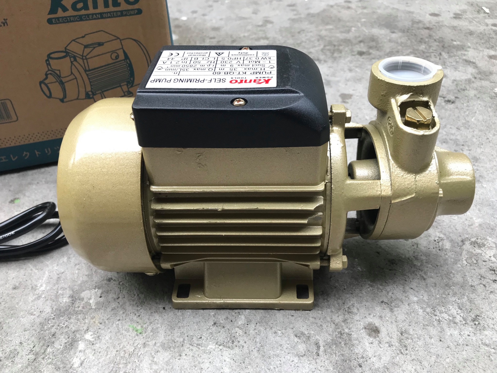 ปั๊มน้ำหอยโข่ง ยี่ห้อ Kanto รุ่น KT-QB-60