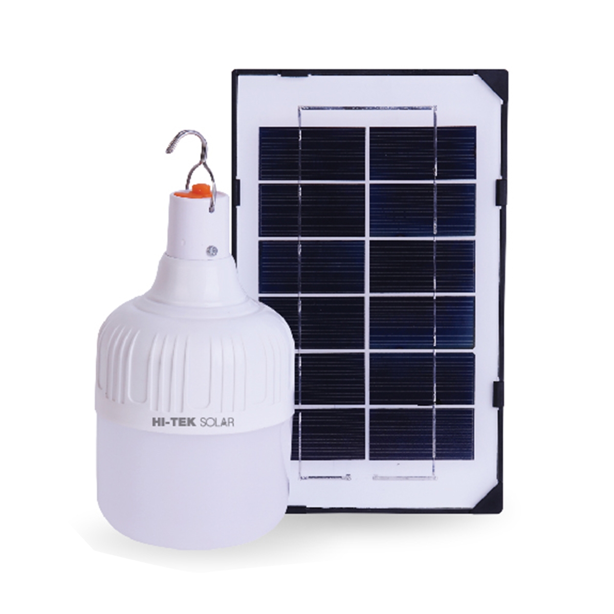 HI-TEK หลอดไฟ โซล่าเซลล์ หรี่แสง พร้อมรีโมท LED 50 วัตต์ (Day Light)