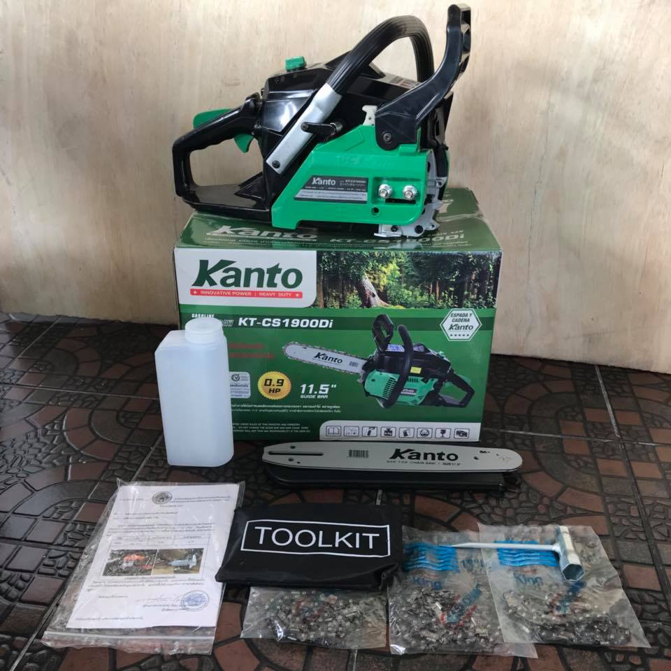 เลื่อยยนต์ Kanto รุ่น 1900DI แถมโซ่ 3เส้น บาร์ 11.5 นิ้ว