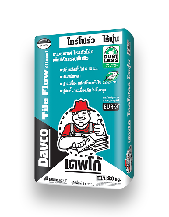 เดพโก้ ไทร์โฟร์ว ไร้ฝุ่น (สำหรับพื้น) Davco Tile Flow Dustless