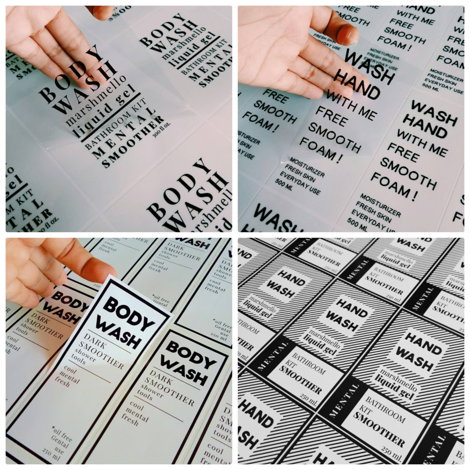 ฉลากสินค้าสติ๊กเกอร์พีวีซี (PVCขาว)