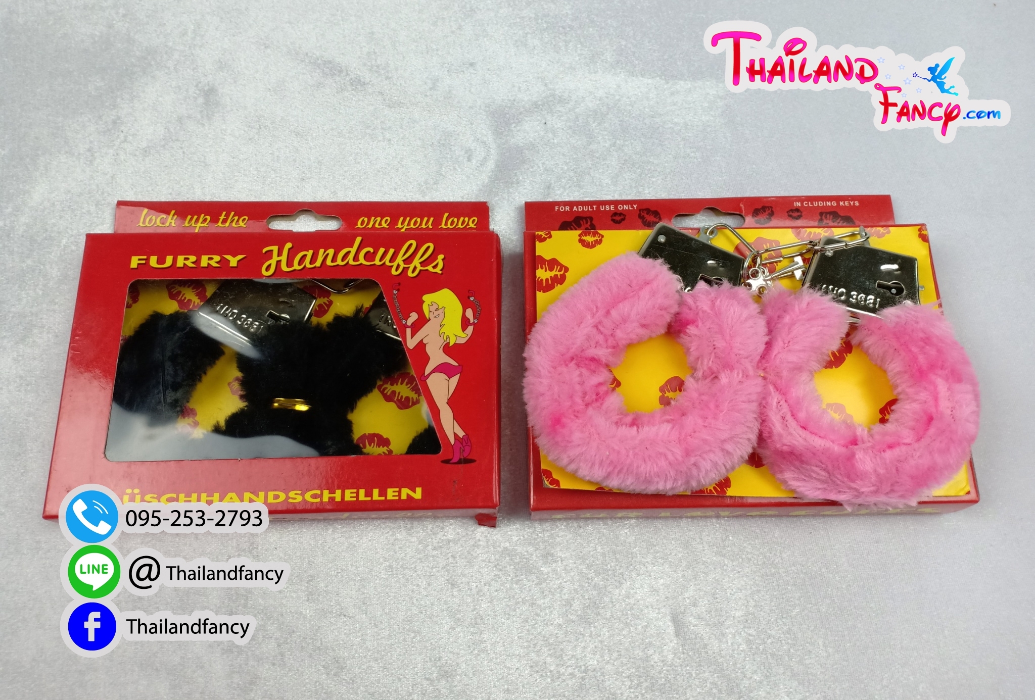 อุปกรณ์แฟนซี อุปกรณ์คอสเพลย์ กุญแจมือเล่นเกมล์ เซ็ทของเล่นกุุญแจมือ กุญแจมือผู้ใหญ่ขนเฟอร์นุ่ม