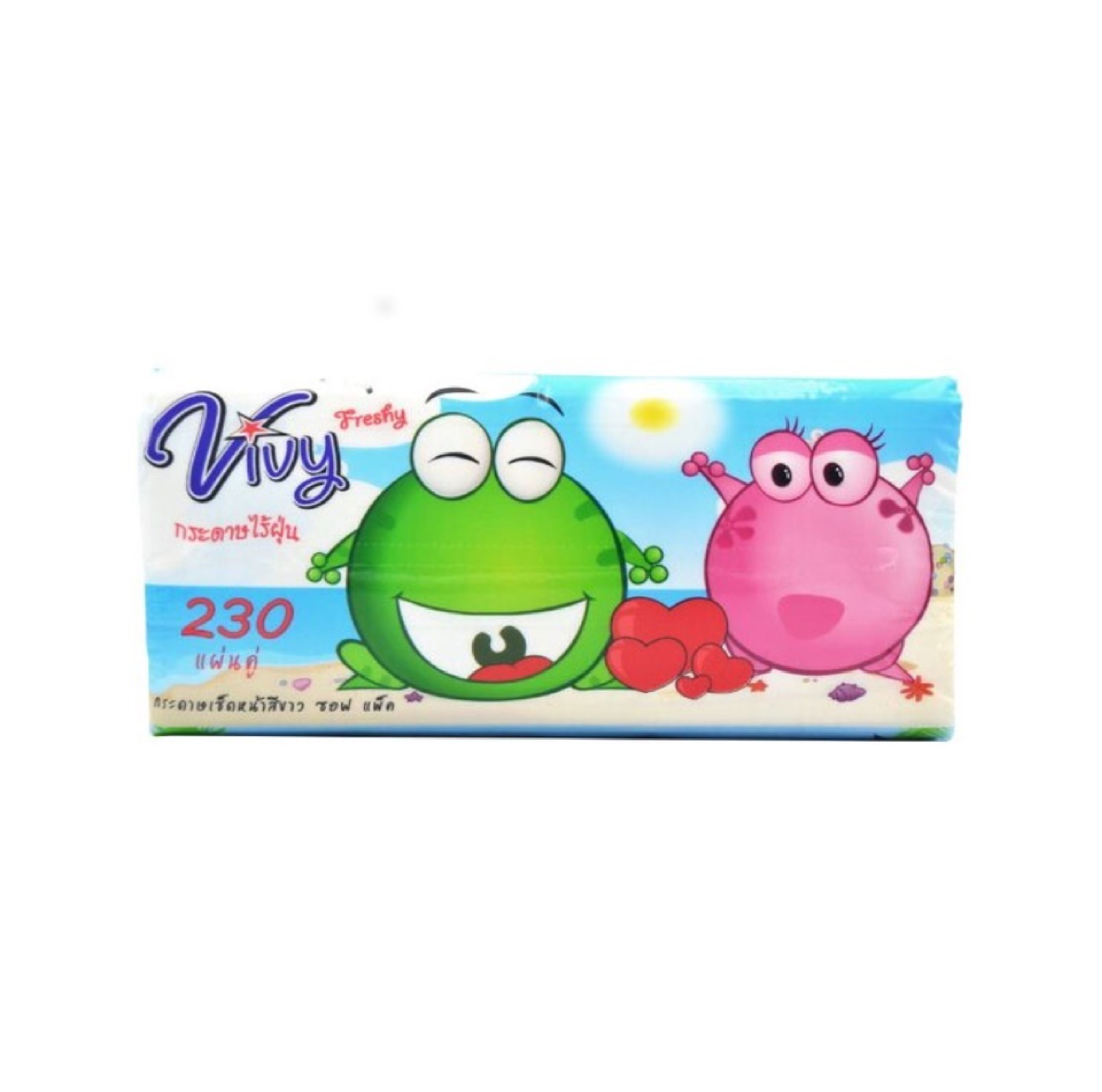 กระดาษทิชชู่ Super Big 230 แผ่นคู่ Vivy