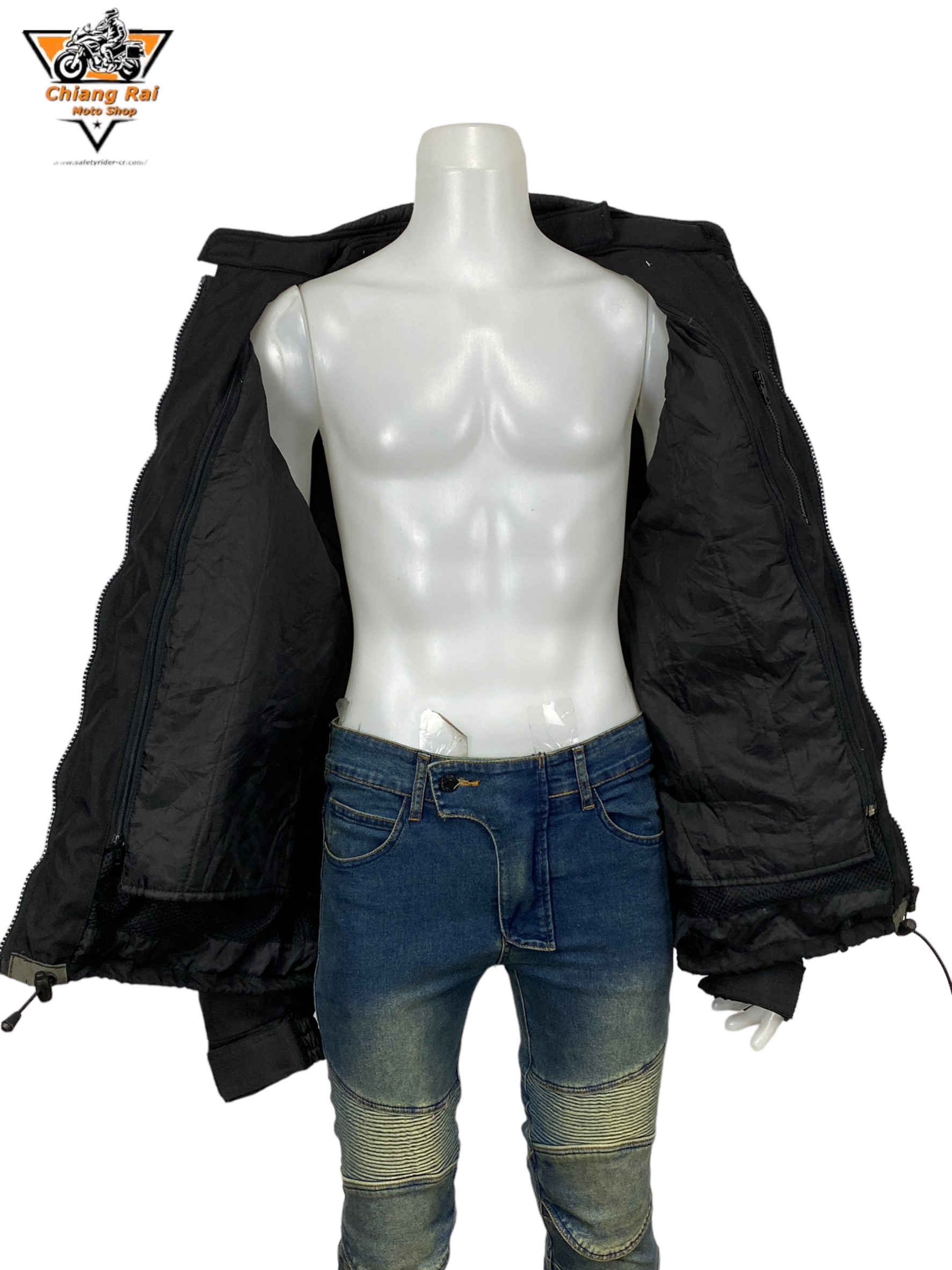 เสื้อขี่มอเตอร์ไซด์( มือสอง) RCTA 490: อก 50" ยาว 30" (XL) **BUFFALO**