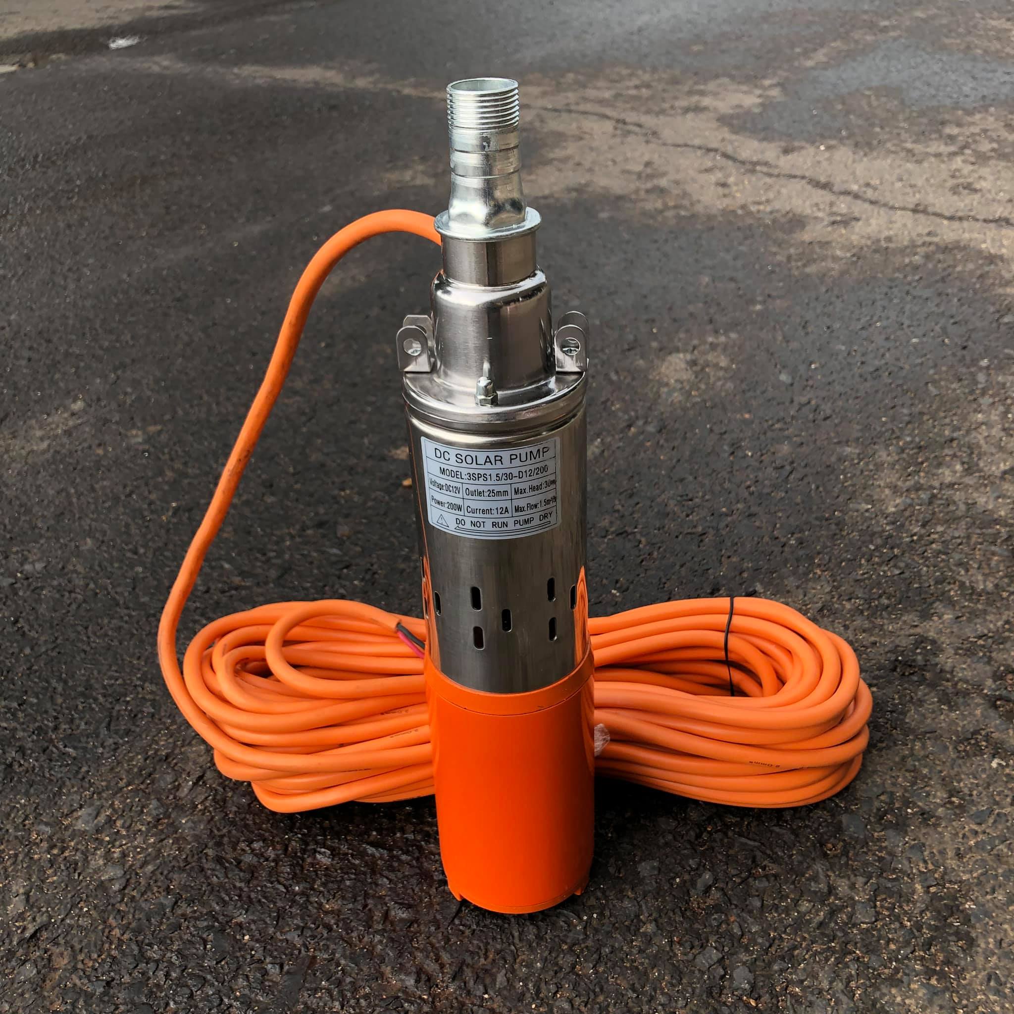 ปั้มน้ำซัมเมิสDC12V และ 24V ใส่ลงบ่อบาดาลขนาด3”ขึ้นไป