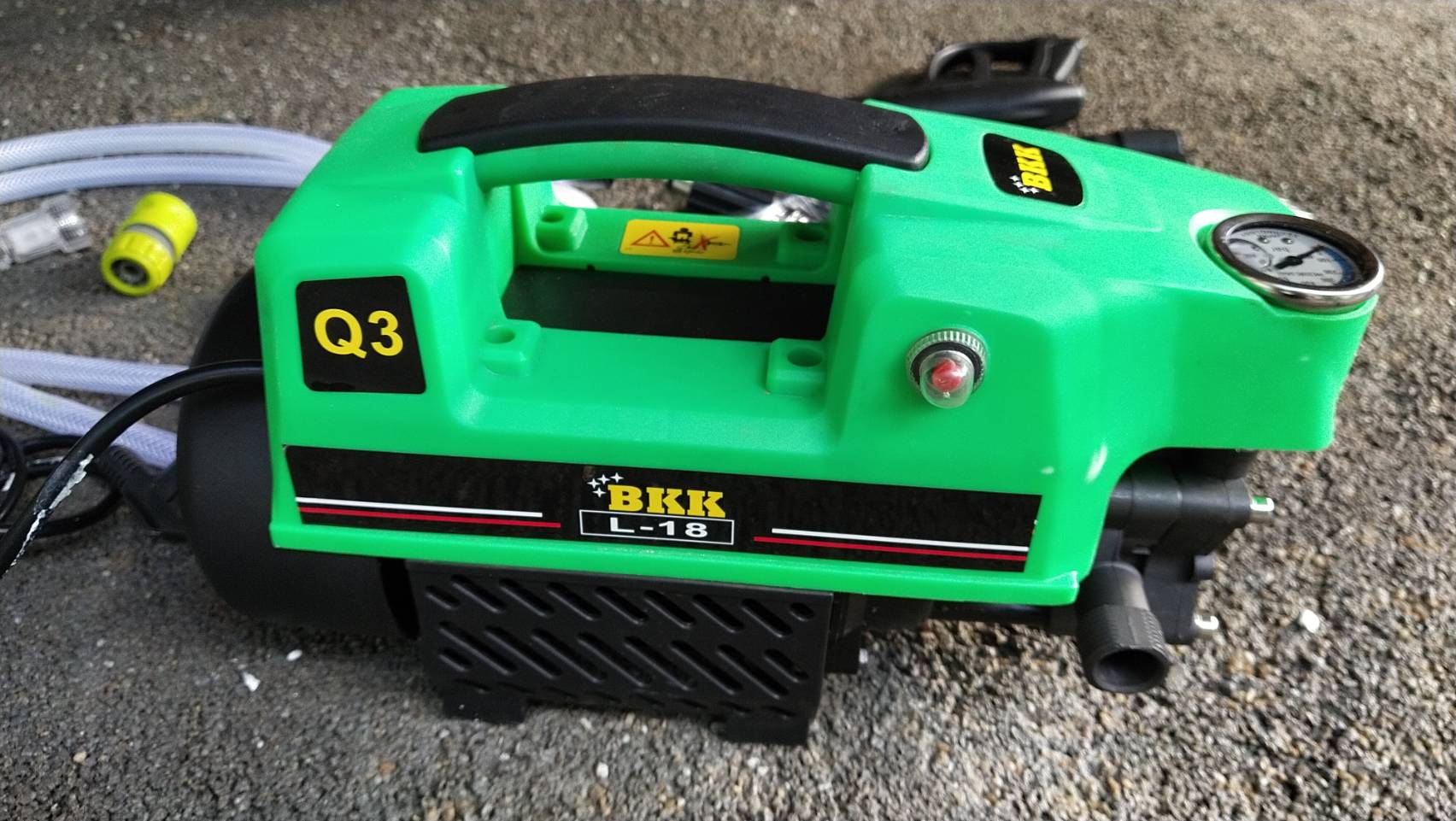 เครื่องฉีดนํ้าแรงดันสูง ยี่ห้อ BKK งาน Japan แท้ความแรง 350 บาร์