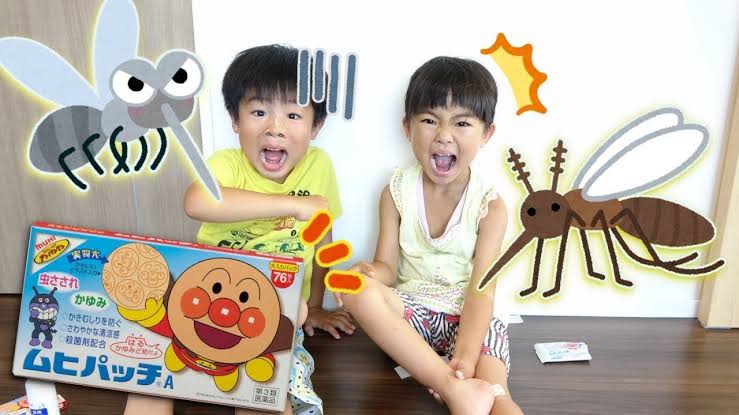 Muhi Anpanman Anti-Itch Patch🟠 มูฮิ อันปังแมน แผ่นแปะแก้คันจากยุงหรือแมลงกัดต่อย✨ขนาด 76 ชิ้น