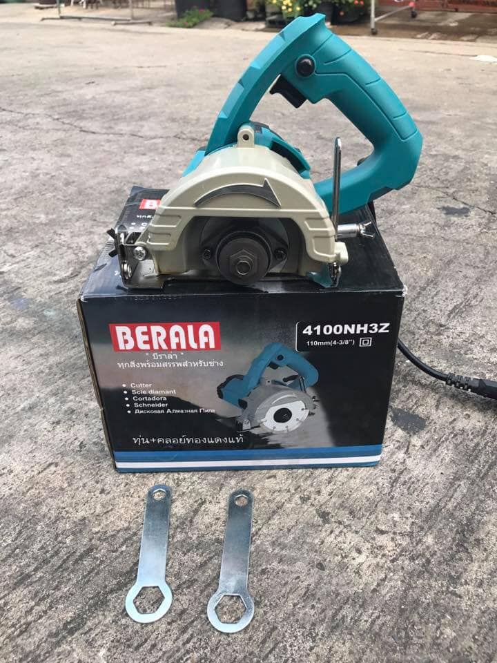 เครื่องตัดหินอ่อน 4" ยี่ห้อ Berala รุ่น 4100 NH3Z (ใบตัดไม่ได้แถม)