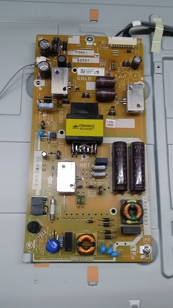 ซ่อมโทรทัศน์ LED-TV ยี่ห้อ SHARP รุ่น LC-40LE380X อาการไฟกระพริบแต่ไม่มีภาพ