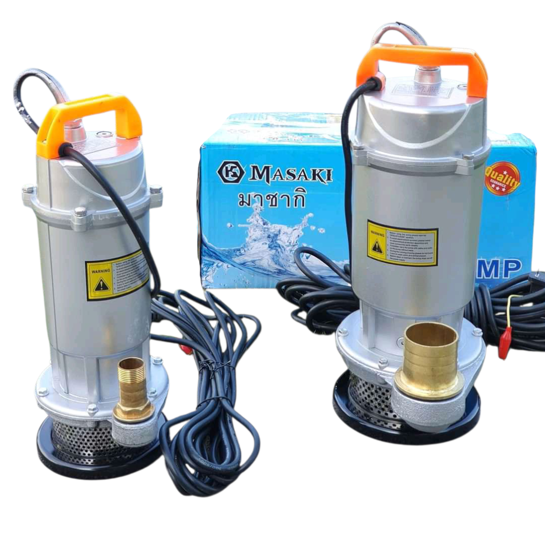 ไดโว่ไฟฟ้ายี่ห้อ MASAKI มี 2 ขนาด 1 นิ้ว และ 2 นิ้ว