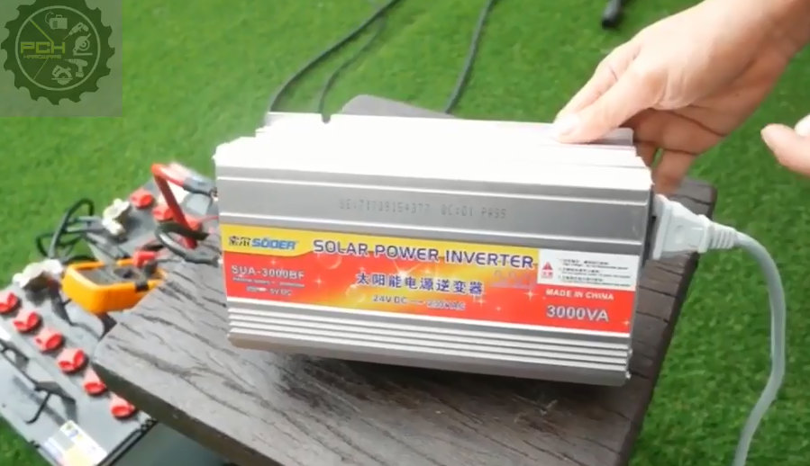 อินเวอร์เตอร์ แปลงไฟ 24V เป็น 220V ขนาด 3,000W