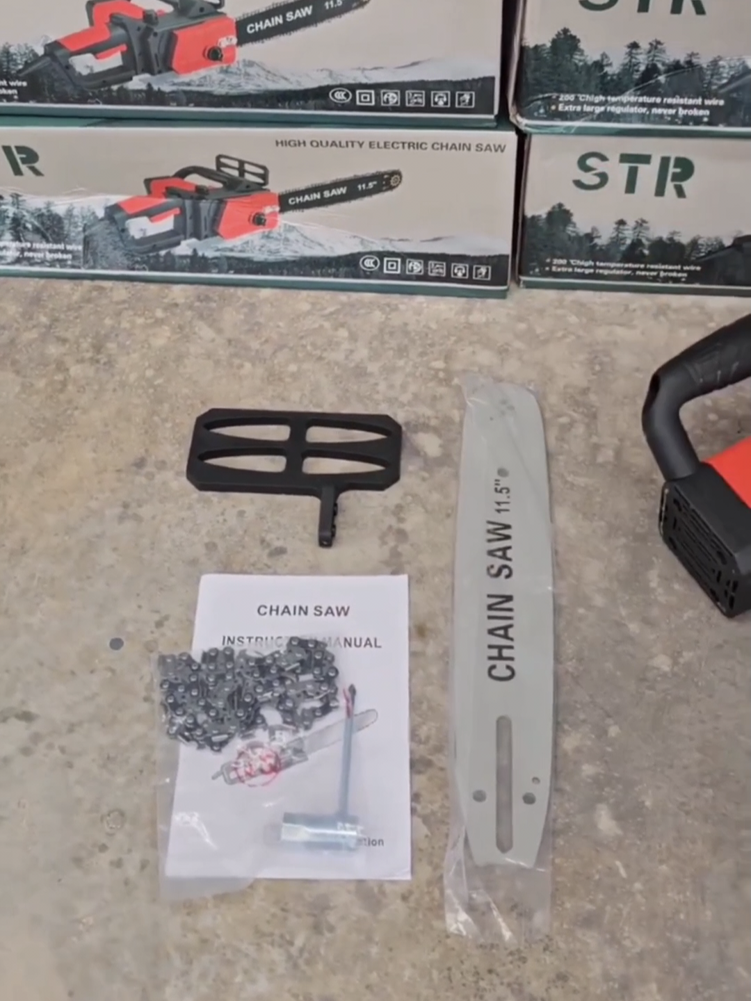 เลื่อยโซ่ไฟฟ้า บาร์ 11.5 นิ้ว STR สายไฟยาว 10 เมตร