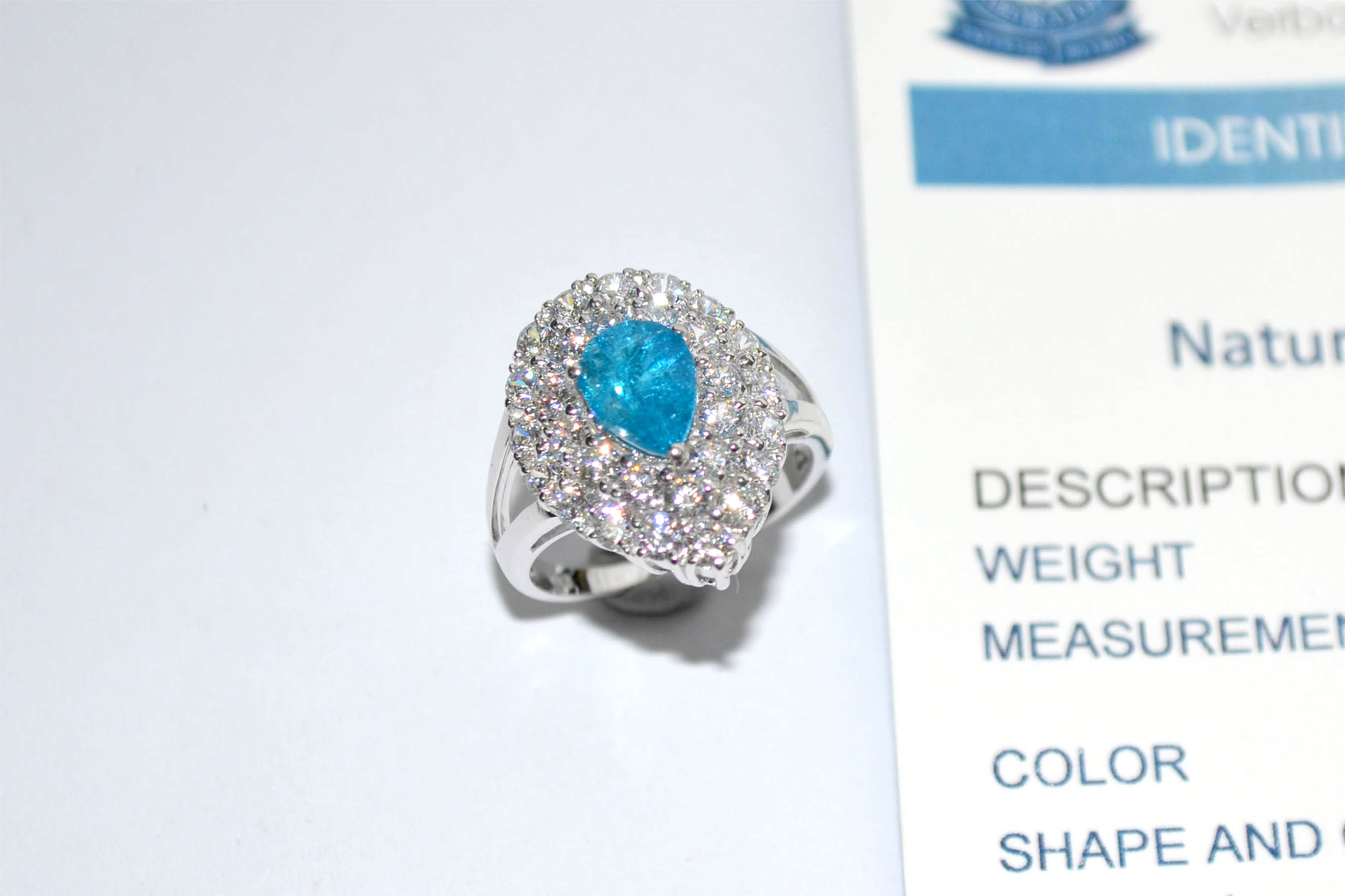 แหวนเงิน พลอย Apatite
