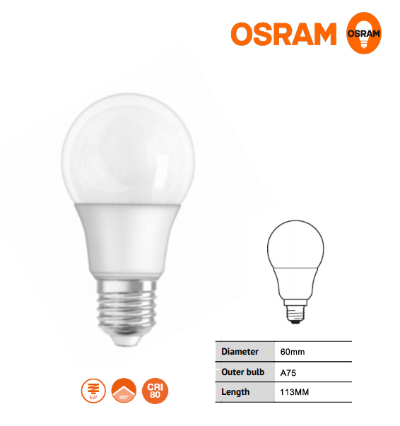 หลอด LED Eco Bulb 9W OSRAM