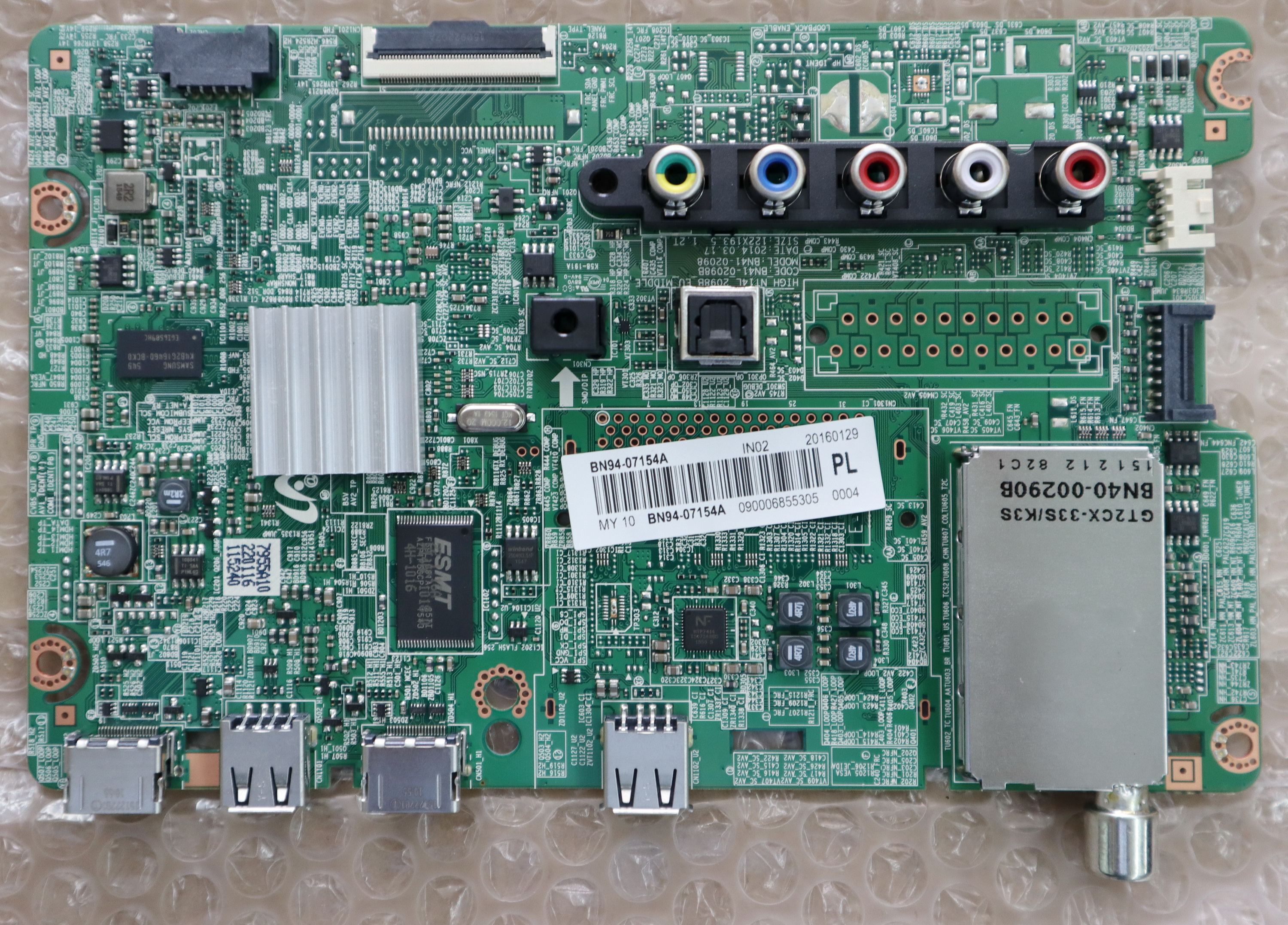 BN94-07154A เมนบอร์ดใหม่ UA48H5141AKXXT