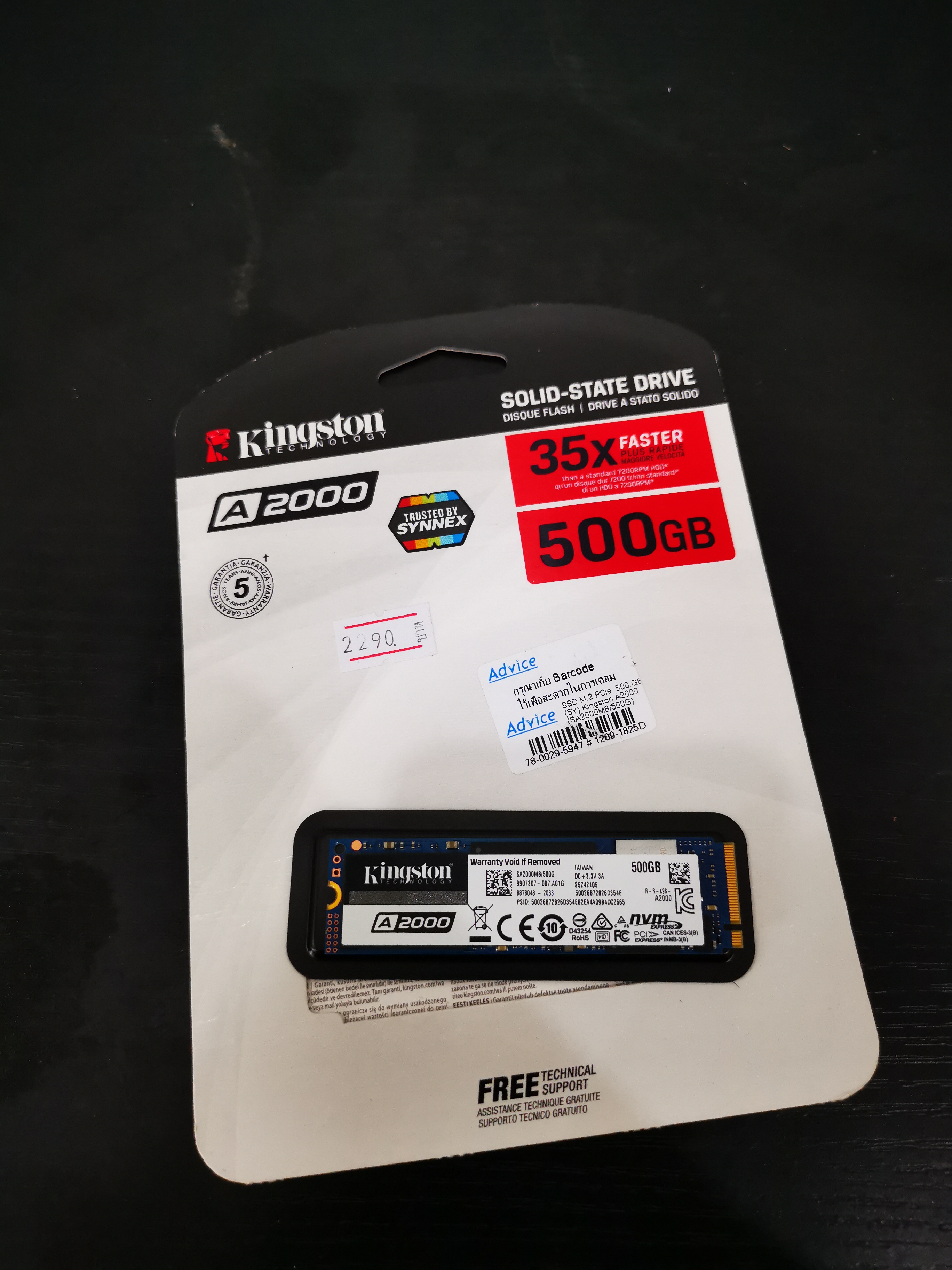 SSD M.2 KINGSTON A2000 500 GB