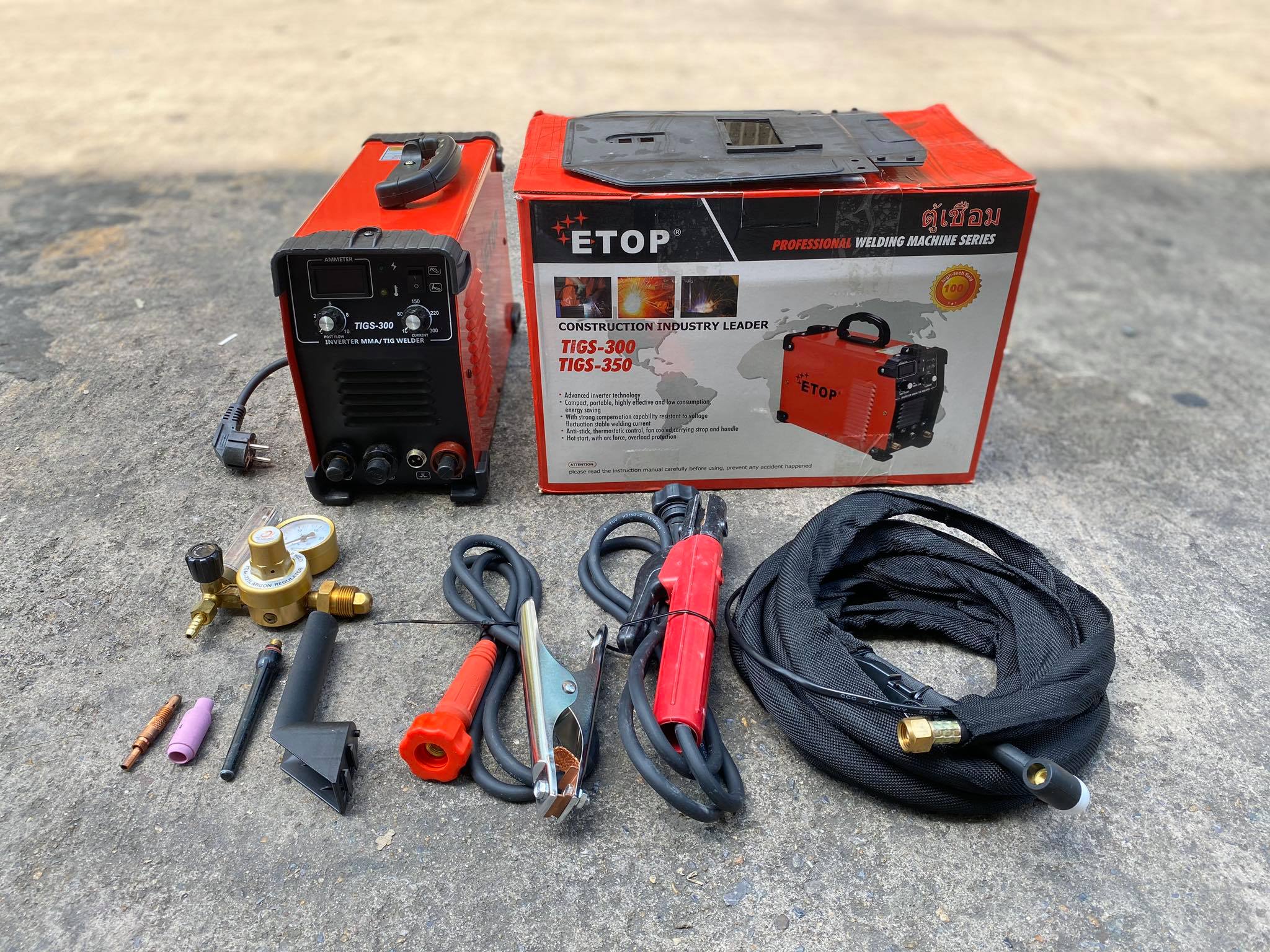 ตู้เชื่อมอาร์กอน TIG/MMA 2 ระบบ ETOP TIGs-300