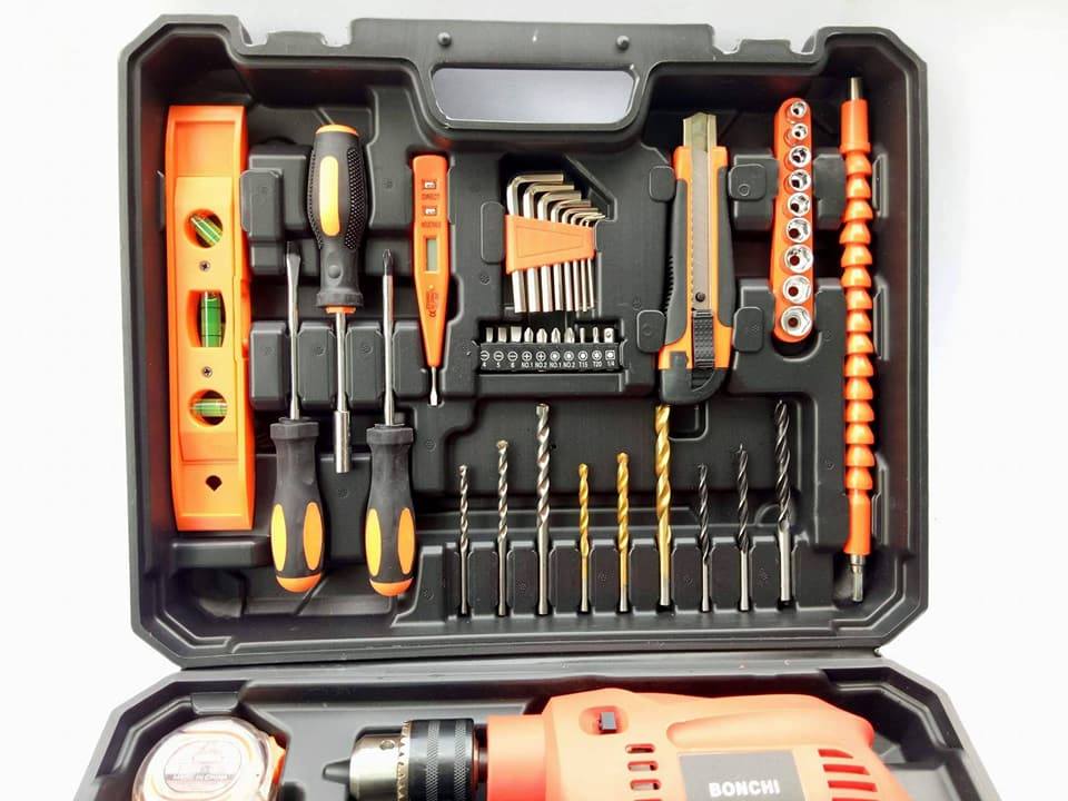 BONCHI ชุดสว่านกระแทกไฟฟ้า