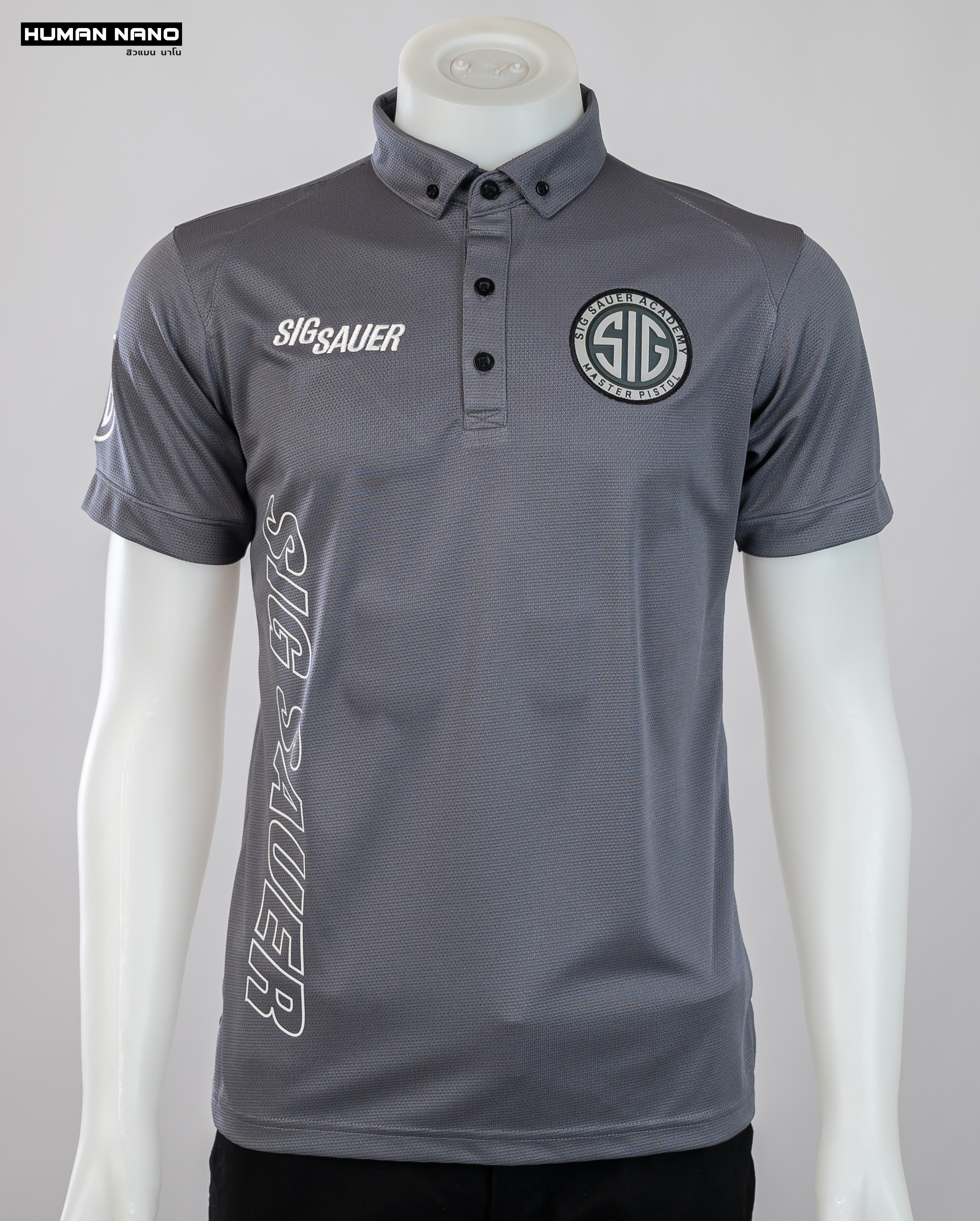 Sig Sauer เสื้อโปโลชาย สไตล์แทคติคอล ผ้านาโนไมโคร ทรงสวย ยับยาก รีดง่าย | Human Nano