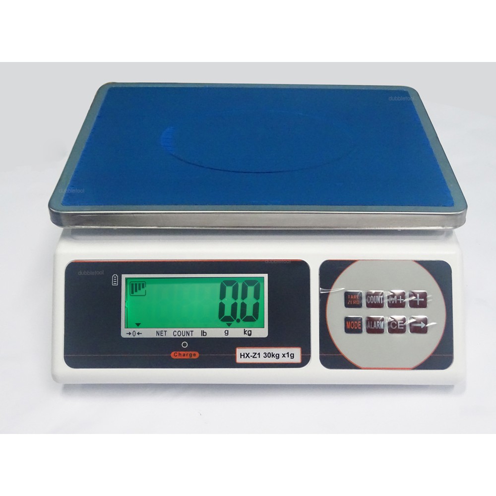 Electronic Scale เครื่องชั่งดิจิตอลแบบตั้งโต๊ะ รุ่น JZA 30kg/1g มีแบตเตอรี่ในตัว