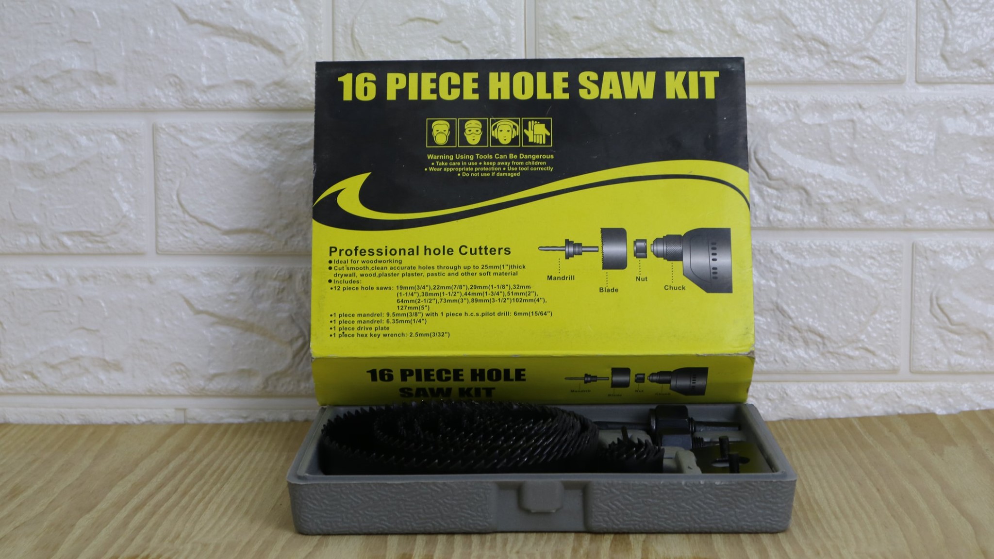 HOLESAW ชุดดอกสว่านโฮล์ซอ 16 ชิ้น