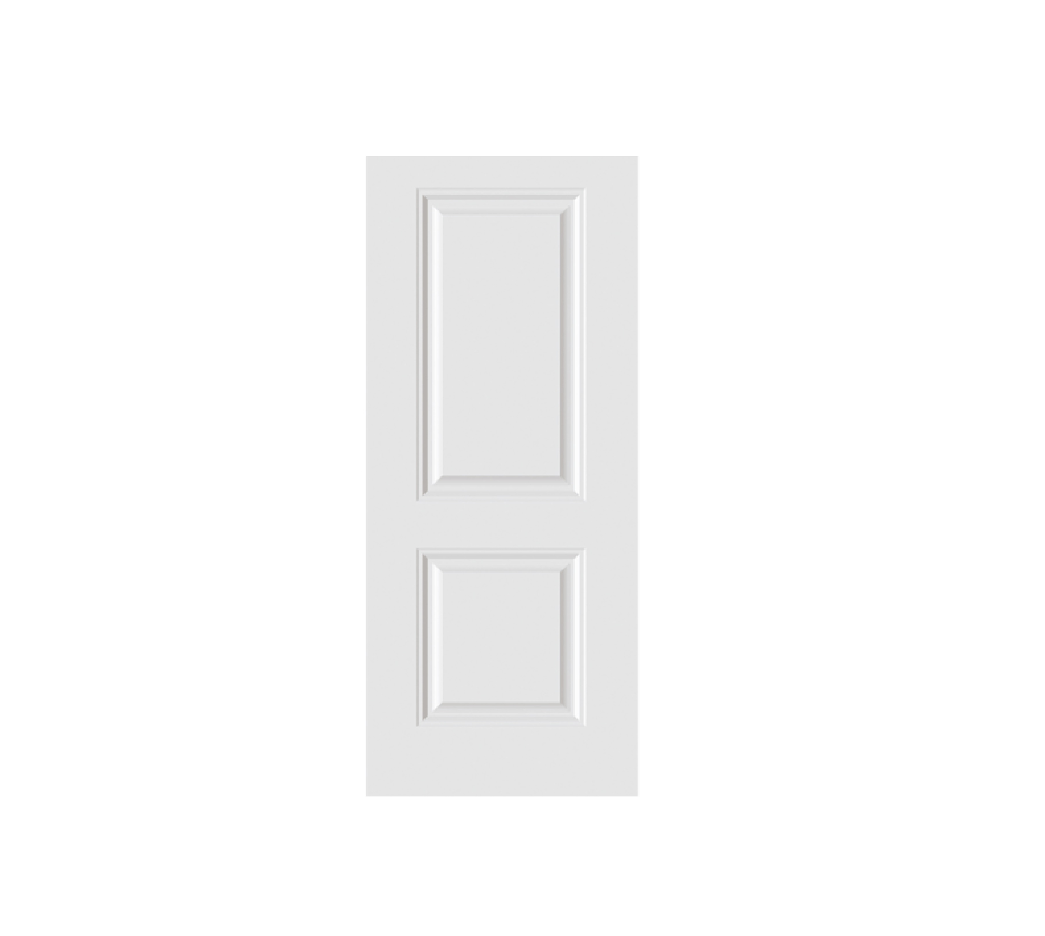 HOLZTUR ประตู HDF บานทึบ 2ลูกฟัก HDF-S01 80x200ซม. สีขาว
