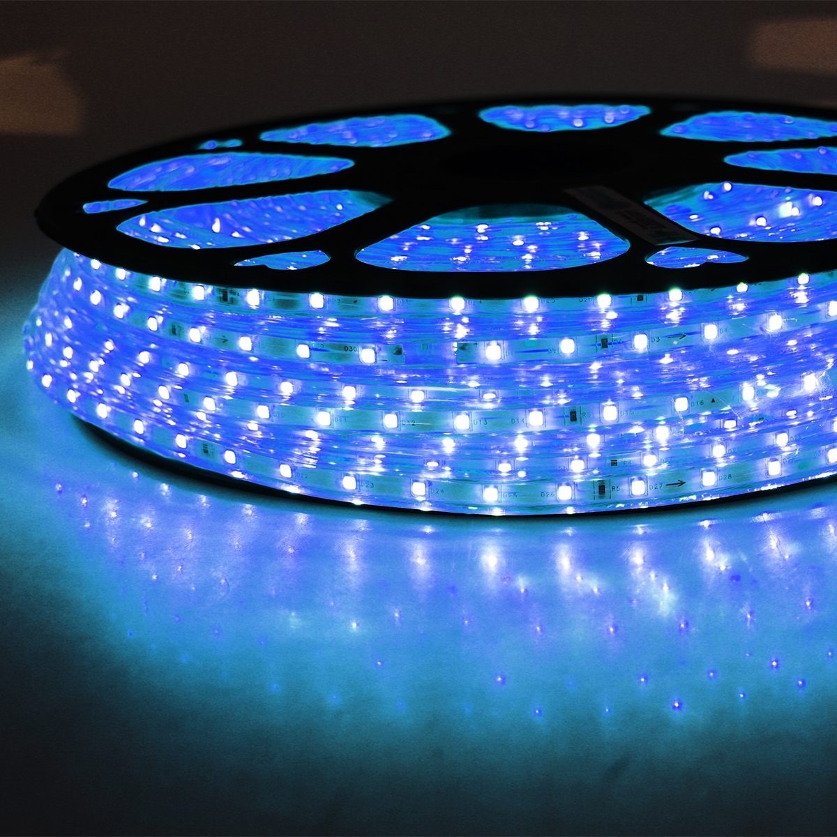 HI-TEK ไฟริบบิ้น LED 220V ยาว 50 เมตร รุ่น 2835/60 แสงสีฟ้า