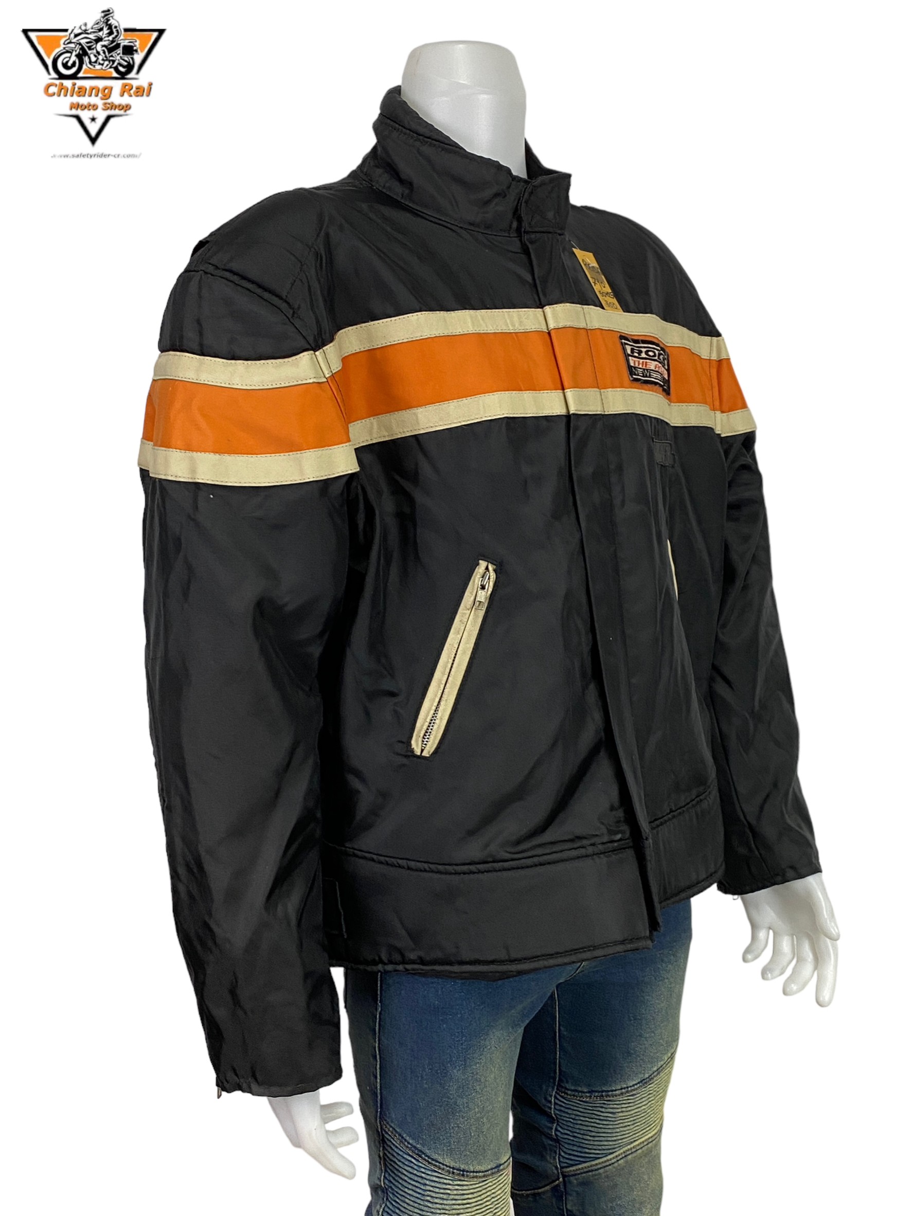 เสื้อขี่มอเตอร์ไซด์( มือสอง) RCSA 710: อก 50" ยาว 25" (XL)**RODS** (ไม่มีการ์ด)