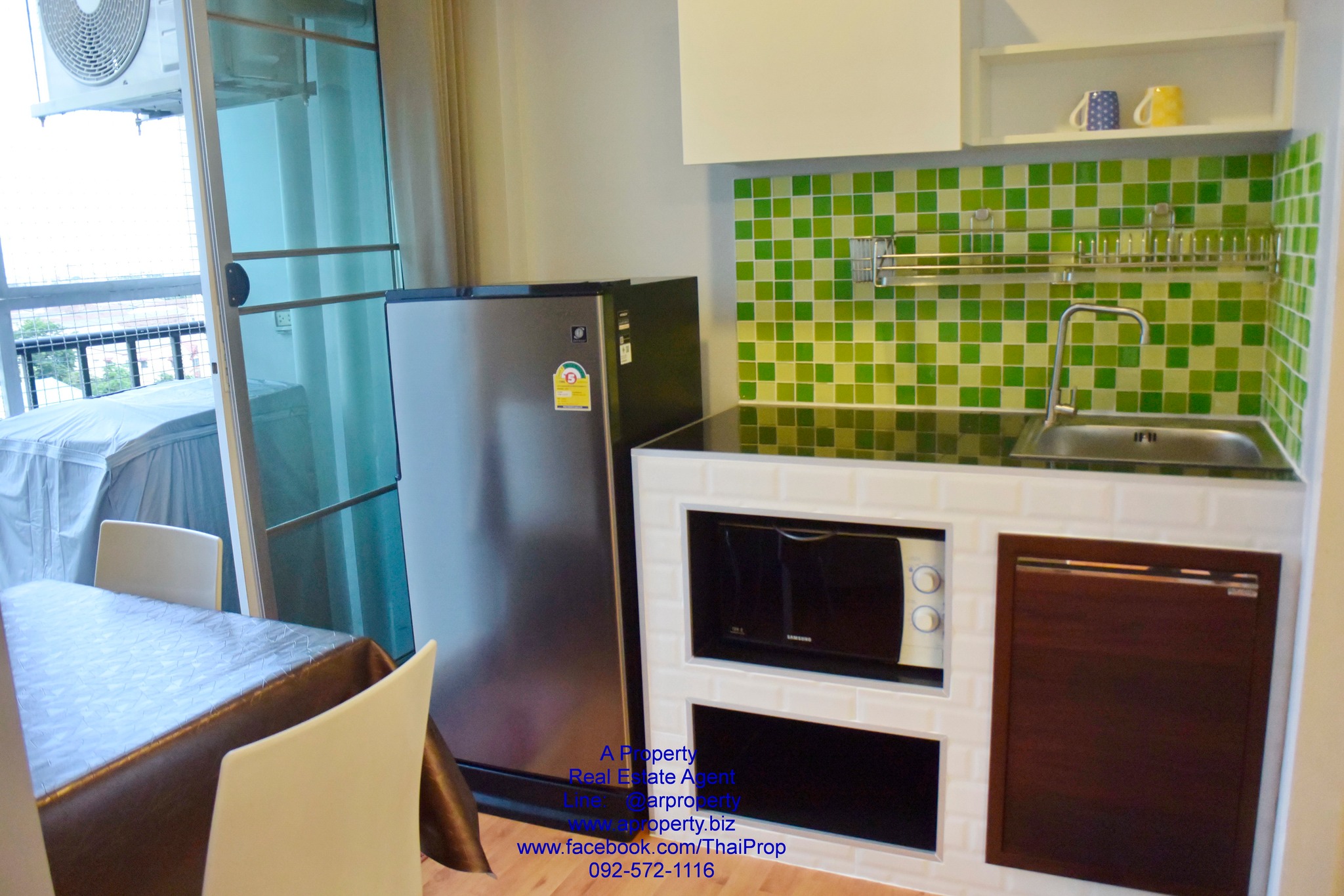 ขาย ทิวลิปอ้อมน้อย ห้องปรับปรุงใหม่ ห้องมุม มีเครื่องซักผ้าให้