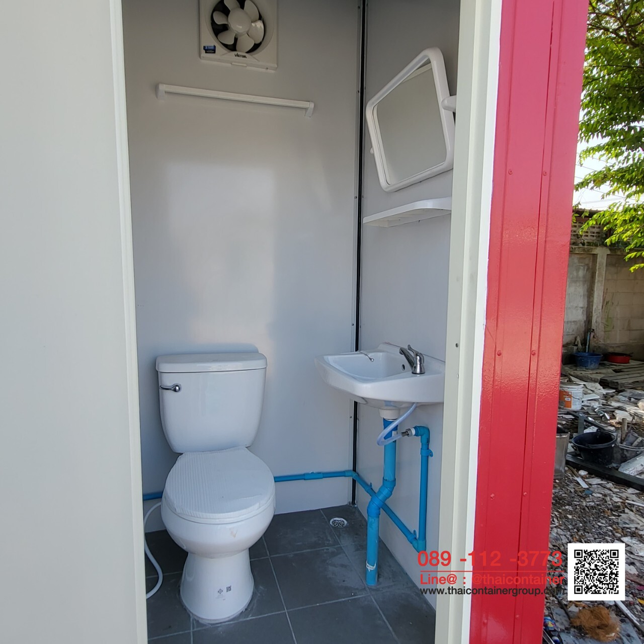 ห้องน้ำเดี่ยว 1 ห้อง ห้องน้ำสำเร็จรูป ห้องน้ำเคลื่อนที่