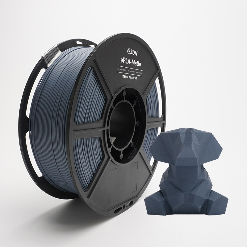 # Drak Grey สีเทาเข้ม # eSUN ePLA-Matte 1.75mm 3D Printer Filament วัสดุการพิมพ์ Dimensional Accuracy +/- 0.03 mm