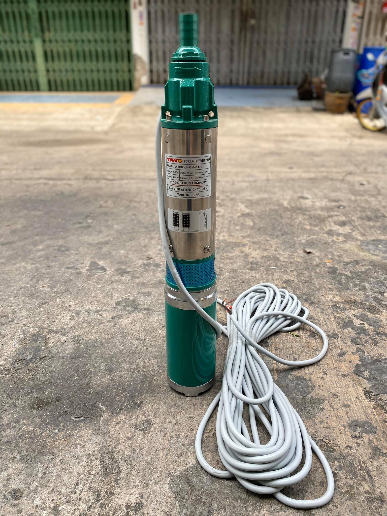 ปั๊มซัมเมอร์ส/ ปั๊มบาดาล TAYO ระบบ DC 48V ขนาด 400W