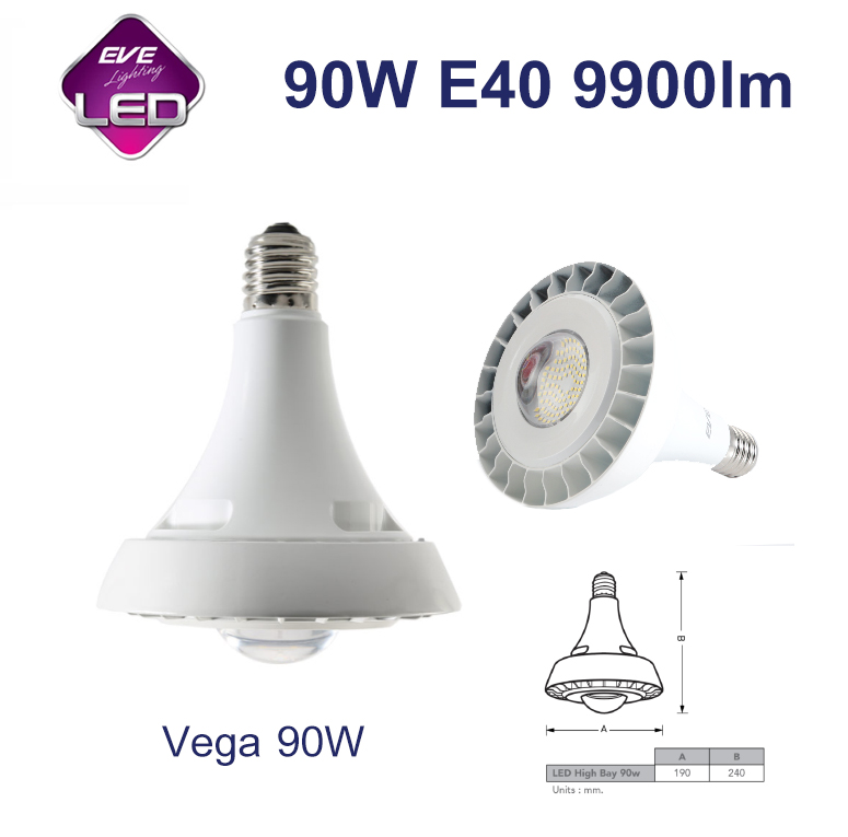 หลอดไฟ Highbay LED Vega 90W EVE