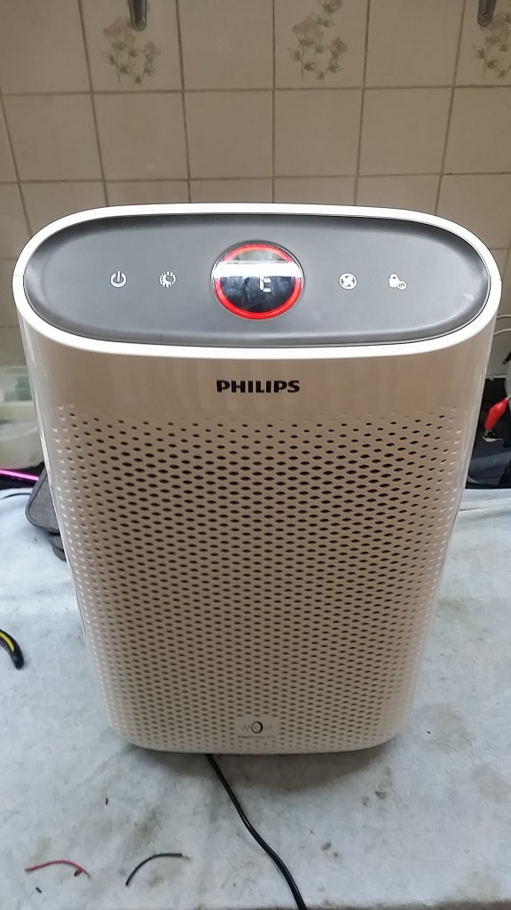 ซ่อมเครื่องฟอกอากาศ ยี่ห้อ PHILIPS รุ่น AC1215 อาการพัดลมหมุนเบา