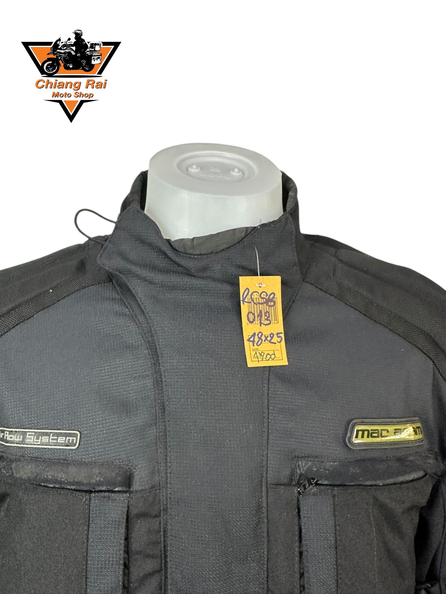 เสื้อขี่มอเตอร์ไซด์( มือสอง) CRSB 013 : อก 48" ยาว 25" (L) **Macadam**