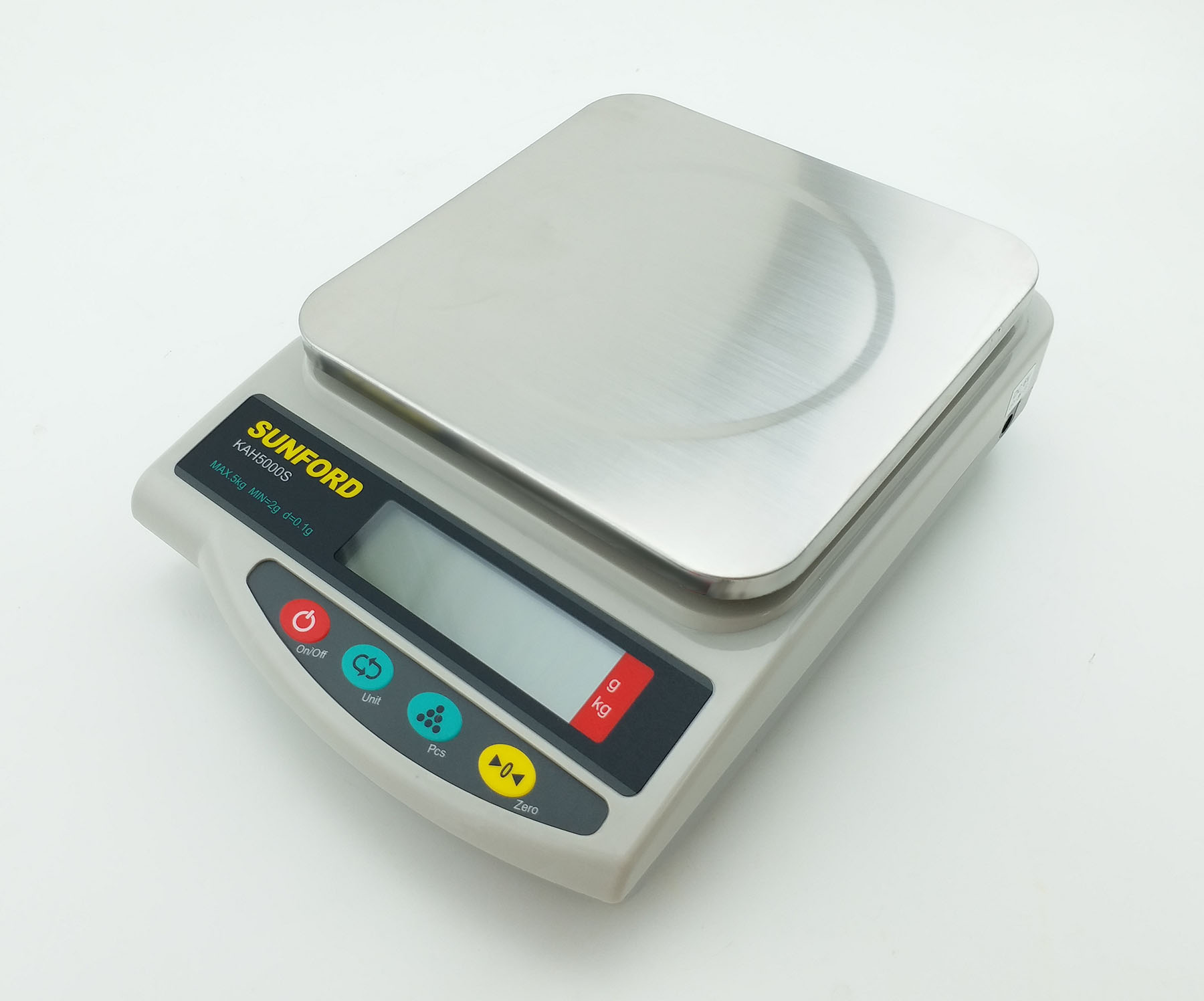 เครื่องชั่งความละเอียดทศนิยม 1 ตำแหน่ง ช่วง 0.1g-5,000g รุ่น SUNFORD KAH5000S