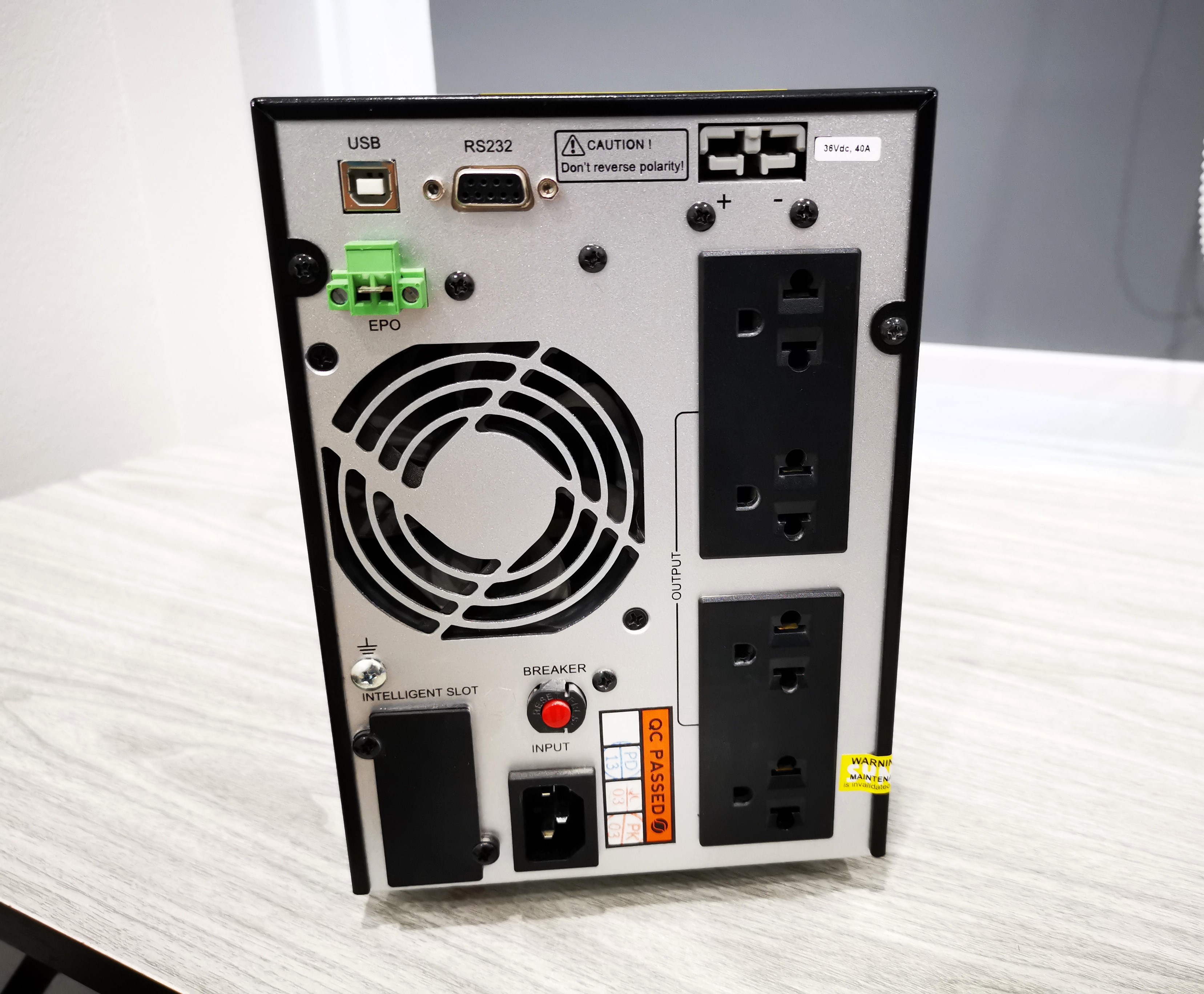 เครื่องสำรองไฟ (UPS) Syndome TRUE ONLINE AP1500 (1500VA/1350WATT) Black