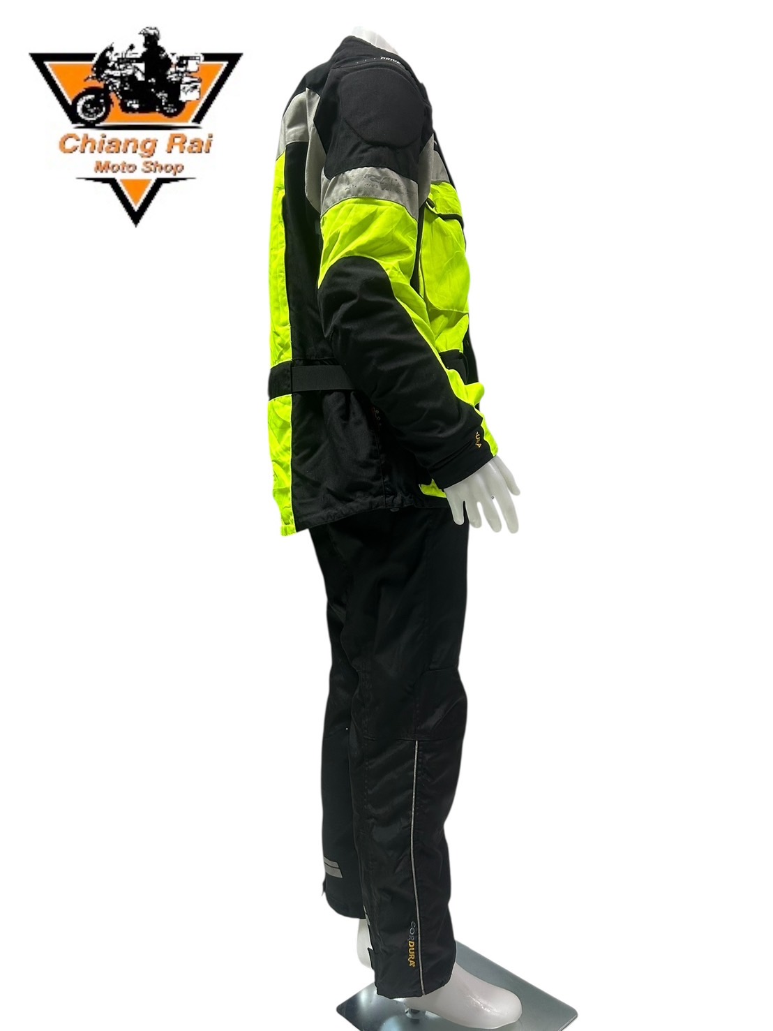 ชุดสำหรับขี่มอเตอร์ไซด์ (มือสอง) SET 033 ชุดทัวริ่ง เสื้อการ์ด + กางเกง ยี่ห้อ*** Drive***