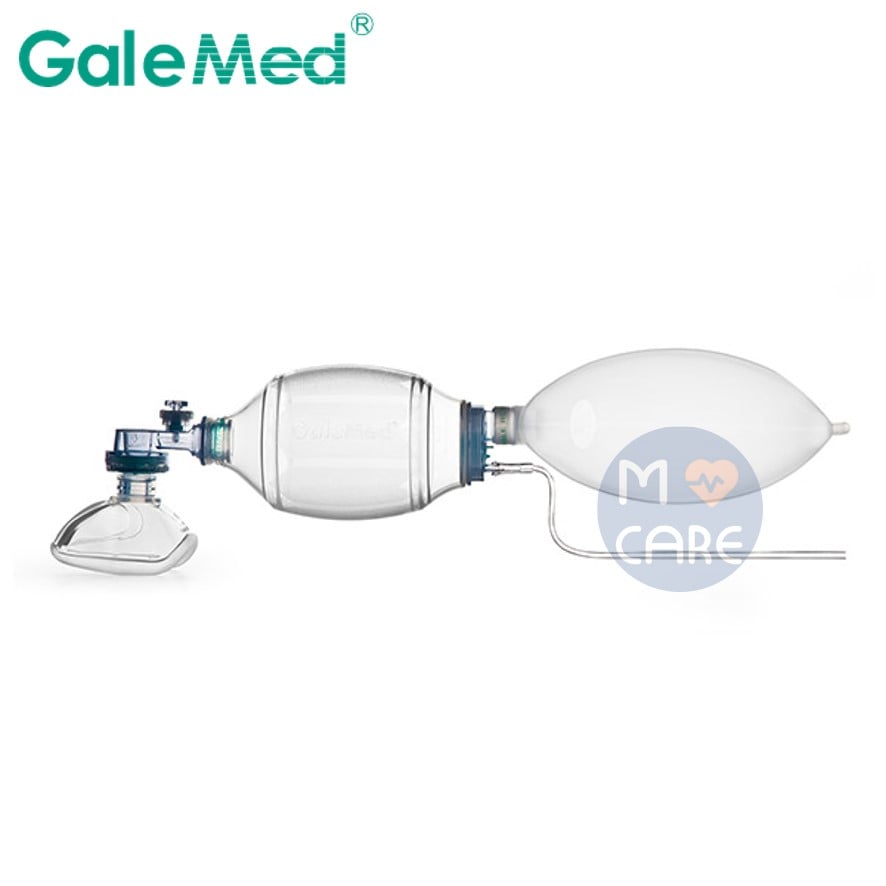 ชุดช่วยหายใจชนิดมือบีบสำหรับผู้ใหญ่ GALEMED Ambu Bag รุ่น MR-100 Plus Resuscitator, Adult, W/Pop-Off (ถุง Silicone)