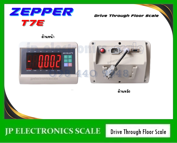 เครื่องชั่งทางลาด2000kg เครื่องชั่งพร้อมทางขึ้นลง2000กิโลกรัม เครื่องชั่งตั้งพื้นทางลาด2000kg ตาชั่งน้ำหนักพร้อมพื้นทางลาด2000kg เครื่องชั่งแบบวางพื้น2000kg ค่าละเอียด 200g ยี่ห้อ ZEPPER รุ่น T7E-FTR1212